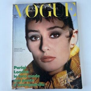 RARE February 1985-1 Vogue Italia with Joko Zohrer by Hiro